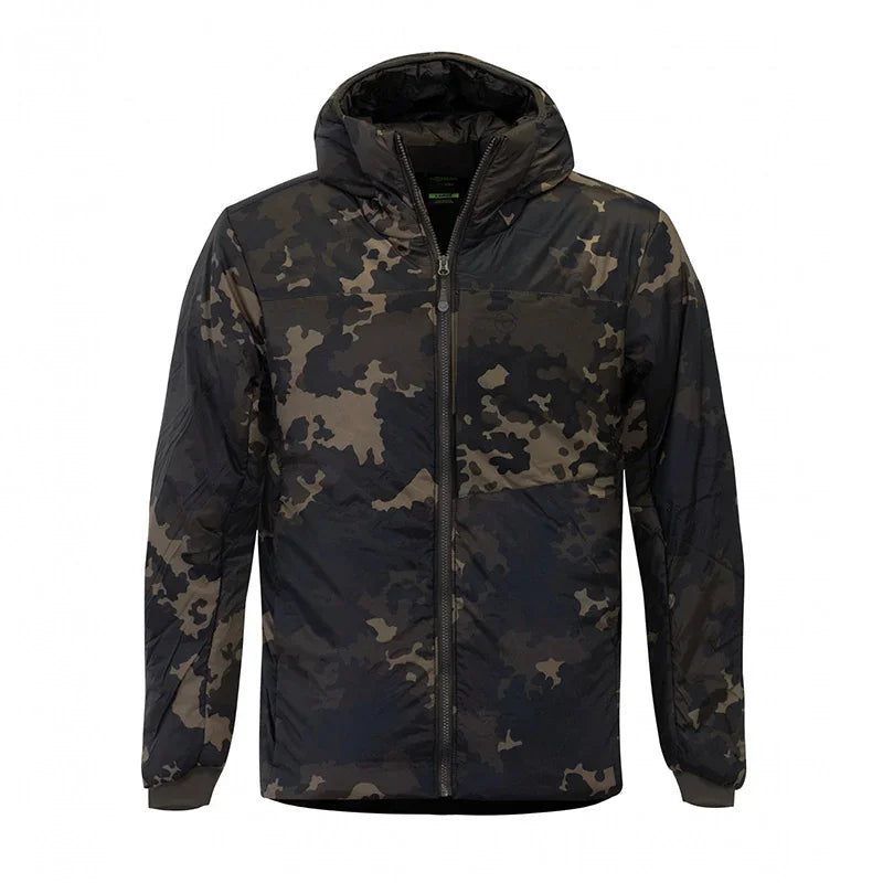 Korda Insulated Hooded Jacket Dark Kamo