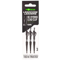 Korda Leadcore Leader Hybrid Lead Clip QC Swivel 50cm