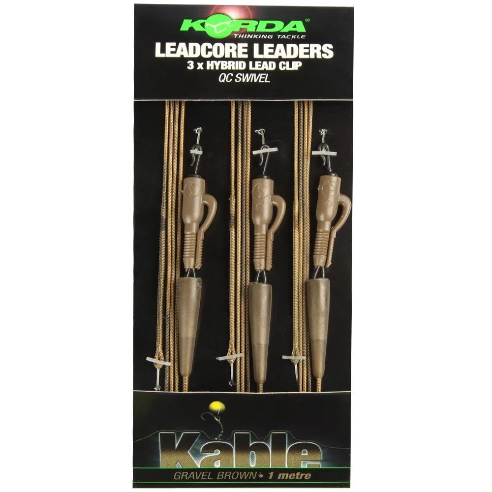 Korda Leadcore Leader Hybrid Lead Clip QC Swivel