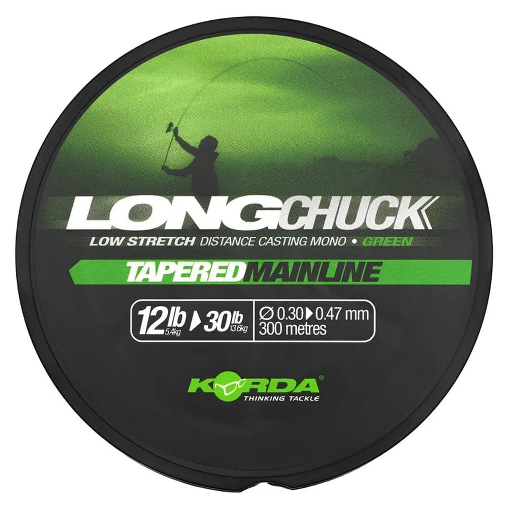 Korda Šaranski najloni 12-30lb/0.30-0.47mm Korda LongChuck Tapered Mainline Green
