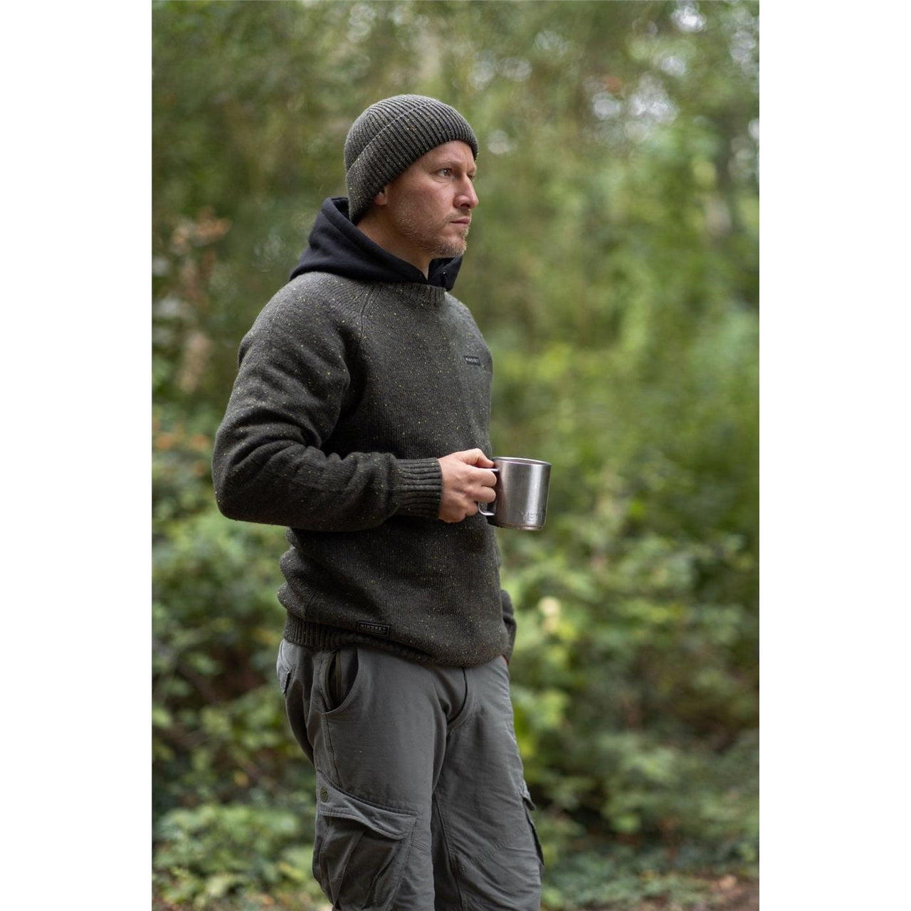 Korda Mindset Fisherman Knitted Sweater Dark Olive