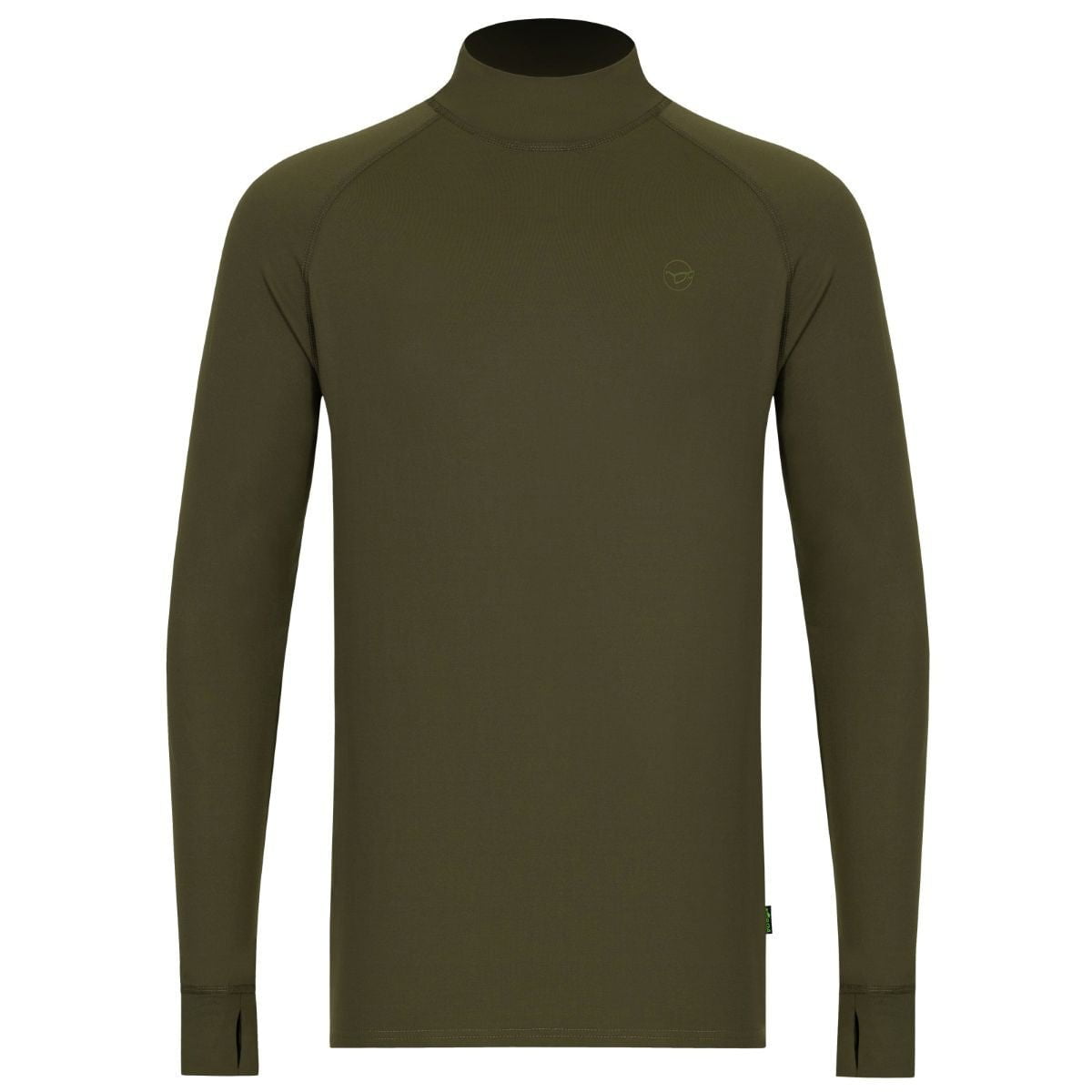 Korda Mock Neck Thermal LS Shirt Dark Olive