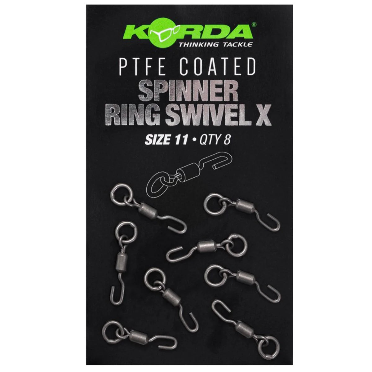 Korda Korda PTFE Spinner Ring Swivel X Size 11