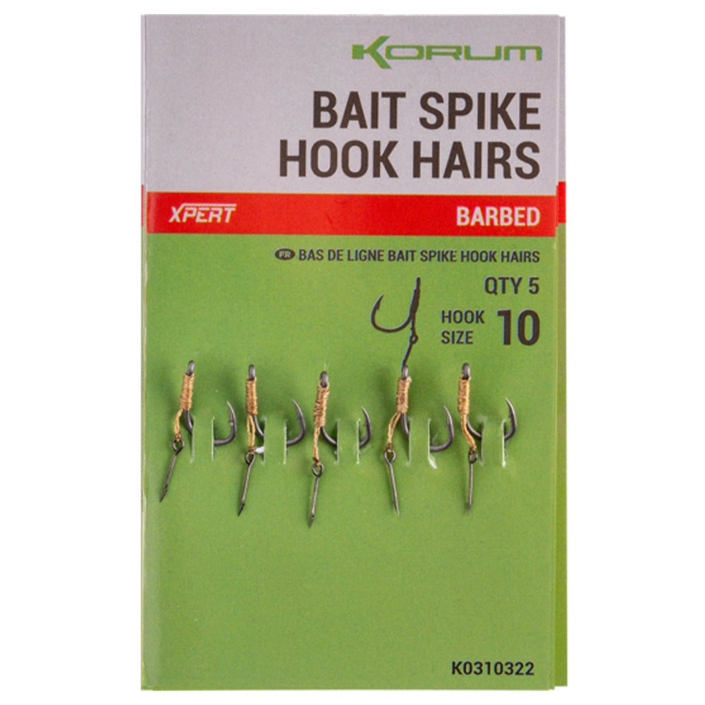 Korum Bait Spike Hook Hairs Barbed
