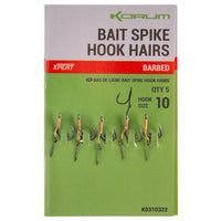 Korum Bait Spike Hook Hairs Barbed