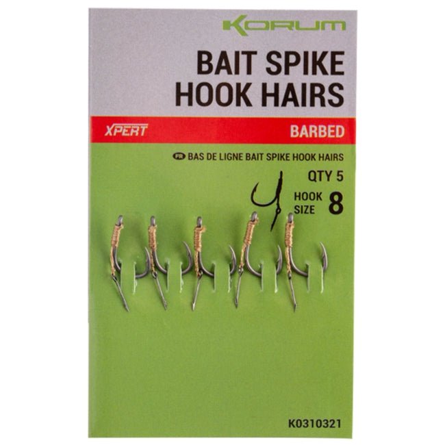 Korum Bait Spike Hook Hairs Barbed