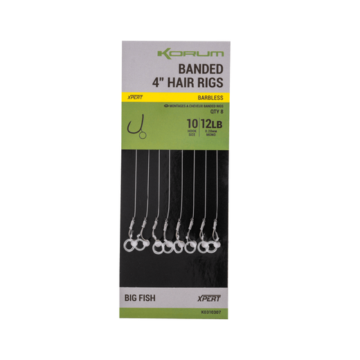 Korum Banded Hair Rigs 4 inch