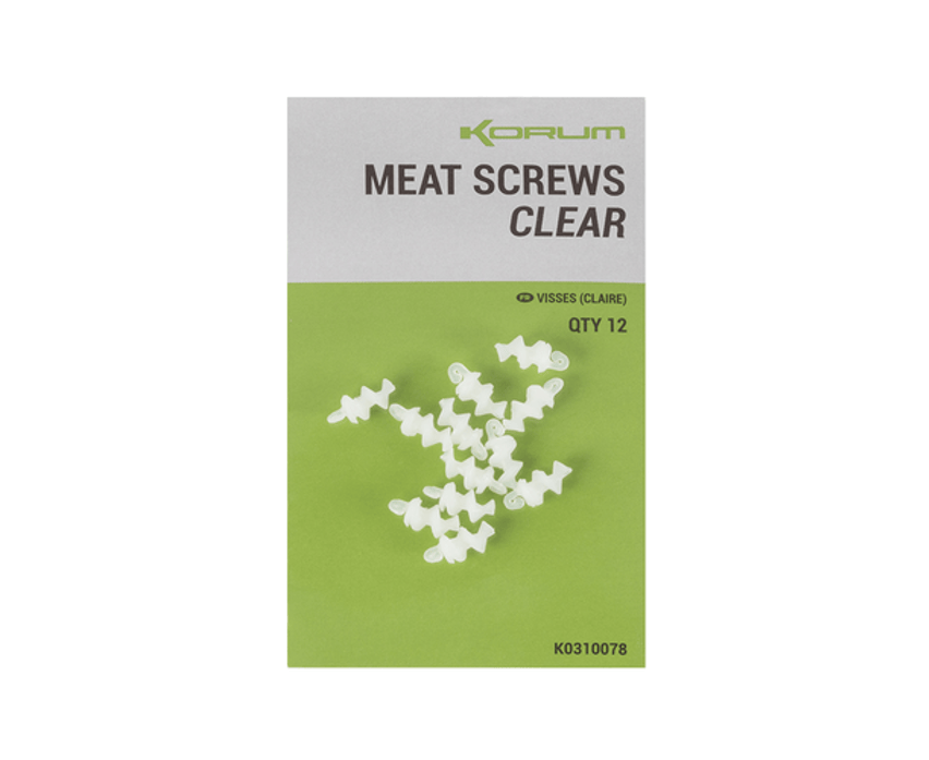 Korum Meat Screws Clear