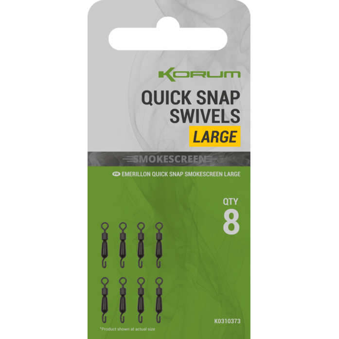 Korum Smokescreen Quick Snap Swivel