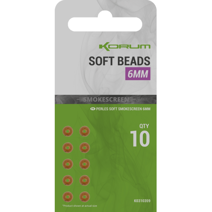 Korum Smokescreen Soft Beads 6mm