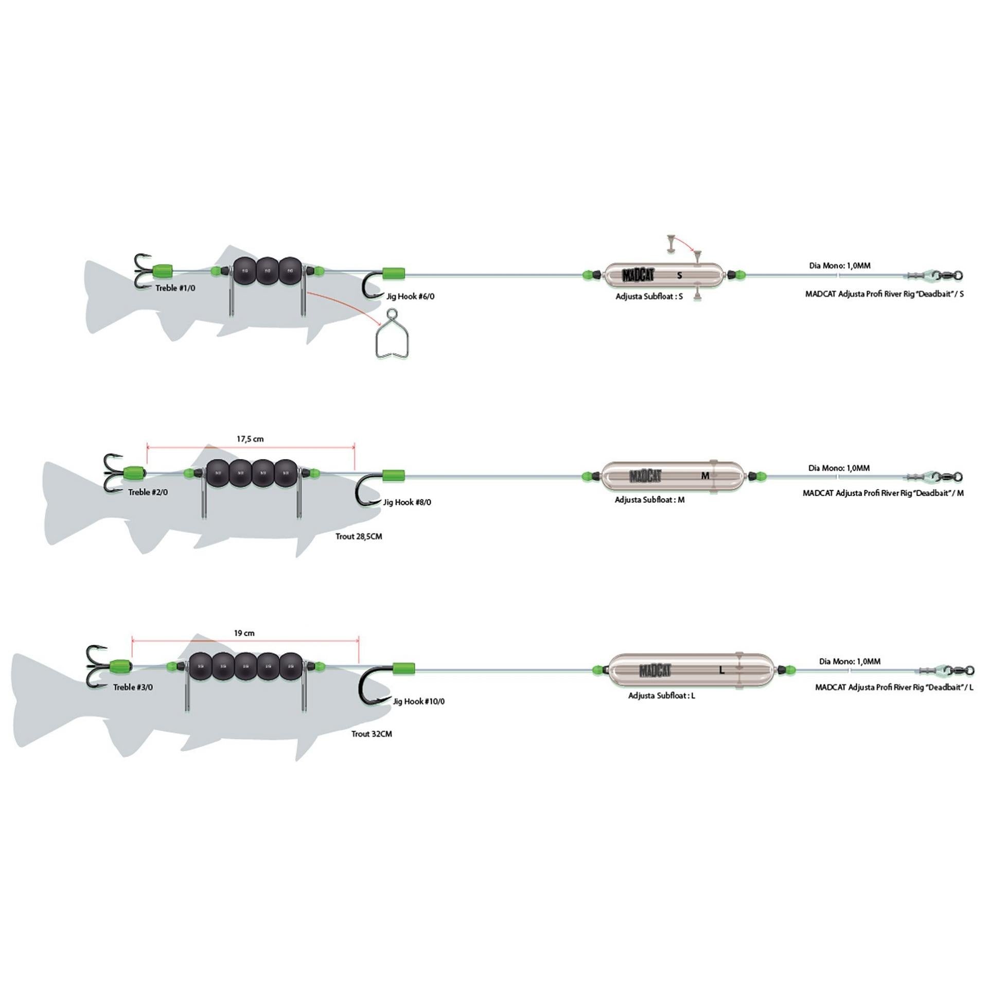 Madcat Adjusta Profi River DB 180cm 1mm