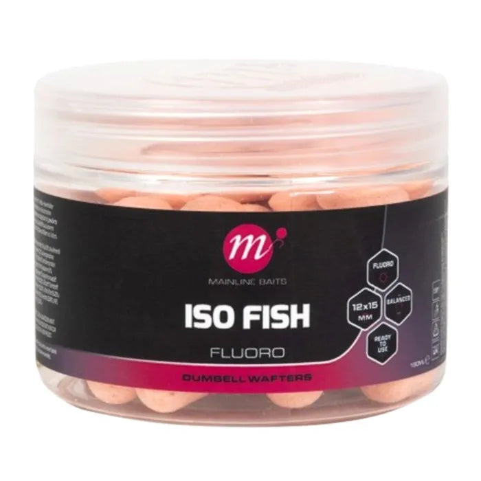 Mainline Mainline ISO Fish Fluoro Dumbell Wafters 12 x 15mm 