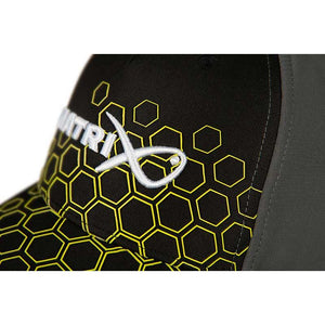 Matrix Hex Print Baseball Cap Black