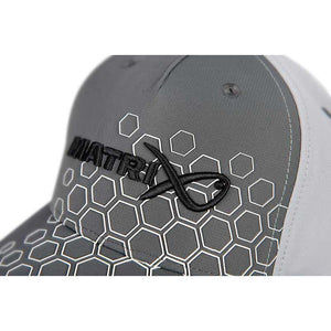 Matrix Hex Print Baseball Cap Grey