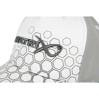 Matrix Hex Print Baseball Cap  - White