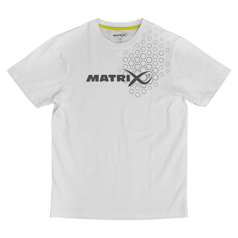 Matrix Hex Print T Shirt White