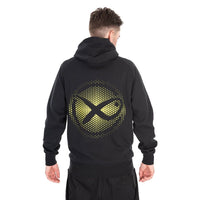 Matrix Large Fade Logo Hoody - Black/Lime