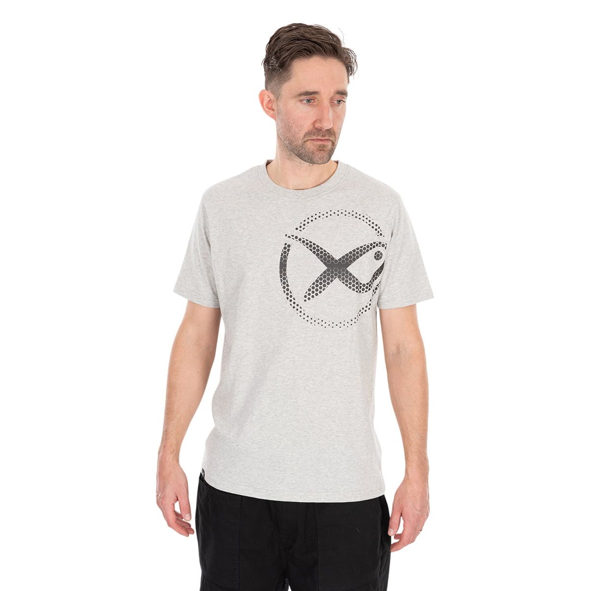 Matrix Large Mesh Logo T-Shirt - Grey