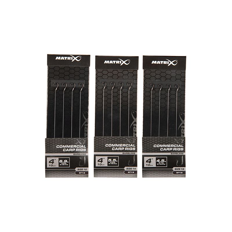 Matrix X1 Commercial Carp 10cm Rigs