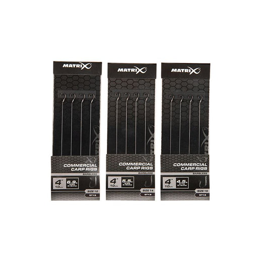 Matrix X1 Commercial Carp 10cm Rigs