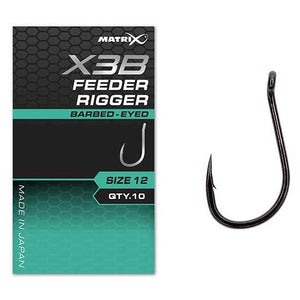 Matrix X3B Feeder Rigger Barbed - Eyed