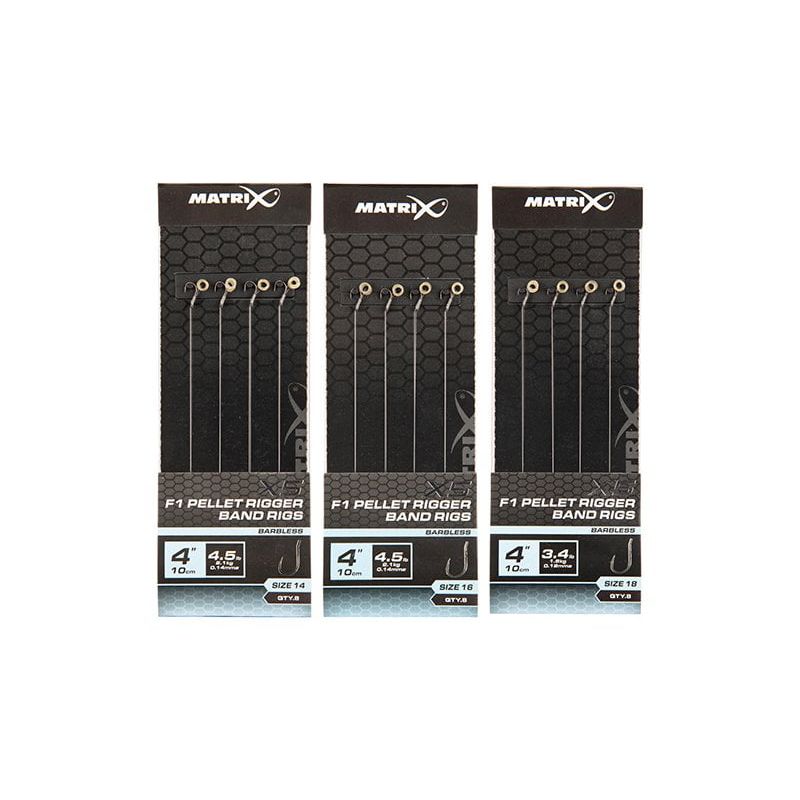 Matrix X5 F1 Pellet Rigger 10cm Band Rigs