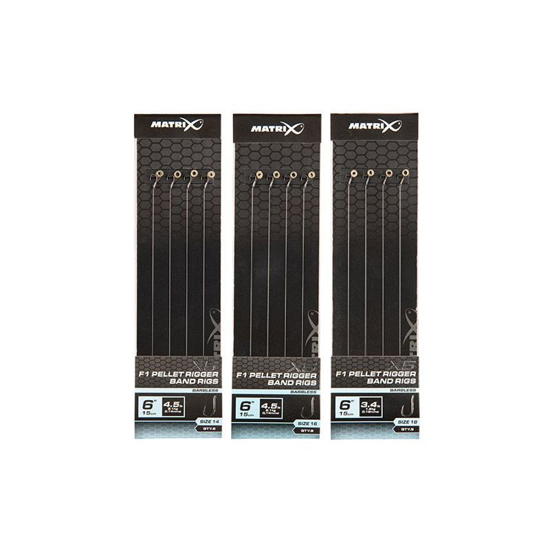 Matrix X5 F1 Pellet Rigger 15cm Band Rigs