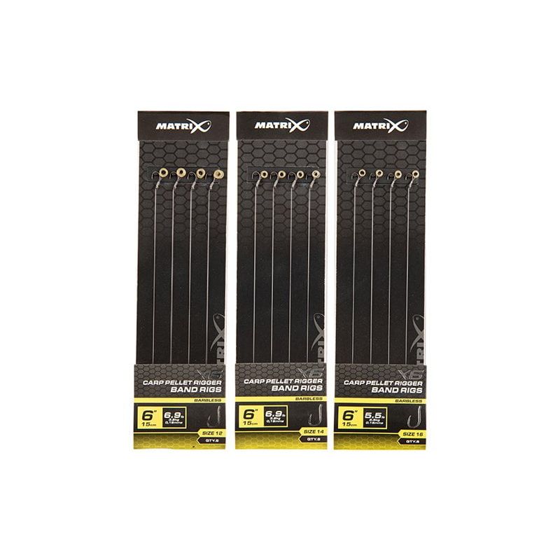 Matrix X6 Carp Pellet Rigger 15cm Band Rigs