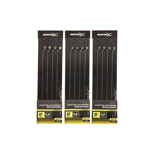 Matrix X6 Carp Pellet Rigger 15cm Band Rigs