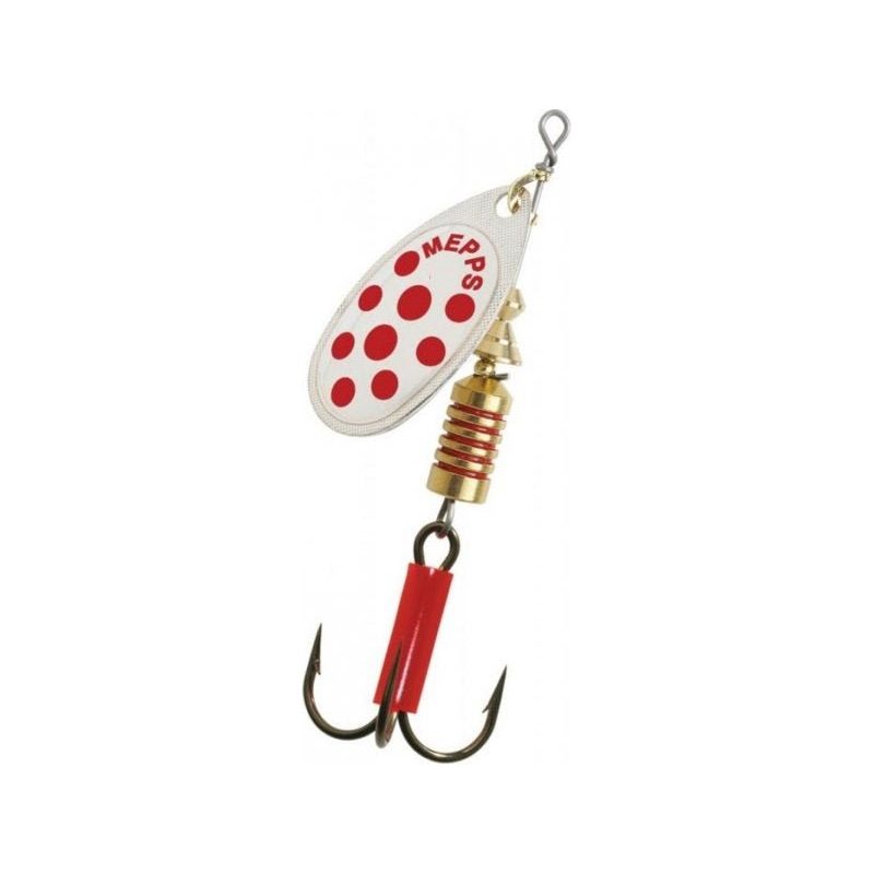 Mepps Comet Red Dot Silver