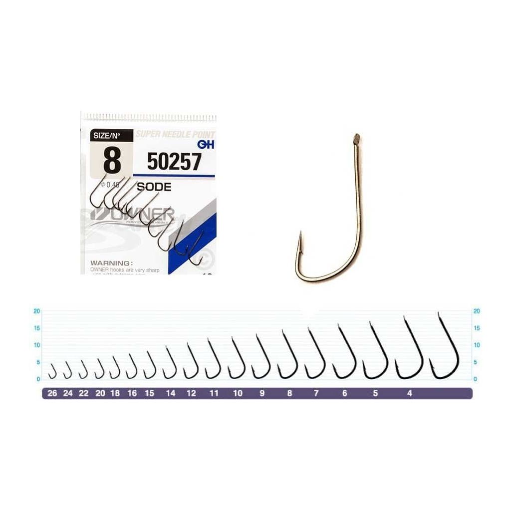 chrome fishing hooks Owner Sode 50257 Black Chrome Fishing Hooks – MatchFishing