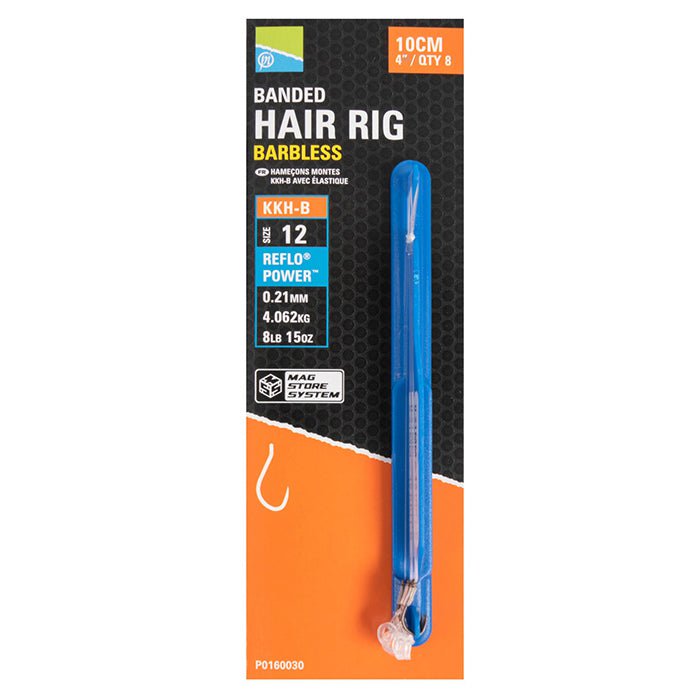 Preston Kkh-B Banded Hair Rigs - 4"/10cm