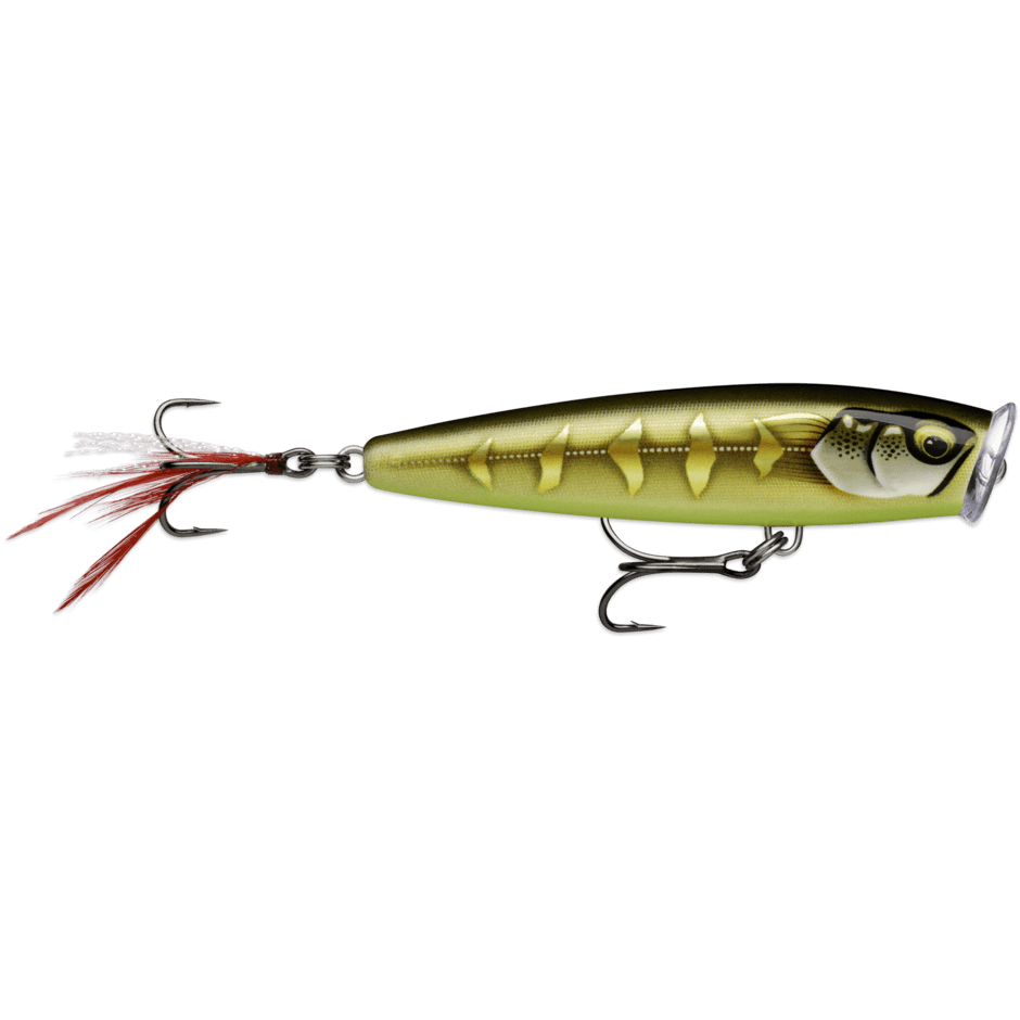 Rapala metalne varalice Gilded Striped Grey Shiner (GDSGS) Rapala Skitter Pop Elite SPE95