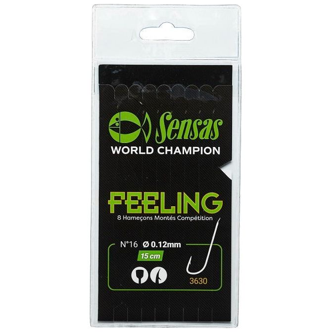 Sensas 3630 Bronze Hooks to Nylon 15cm