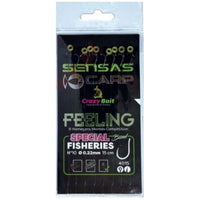 SENSAS CRAZY BAIT 4015 HOOKS TO NYLON - Barbless hair rigged bait band