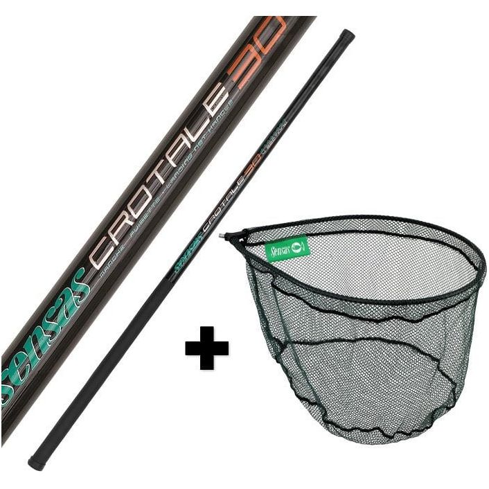 Sensas crotale landing net handle + head