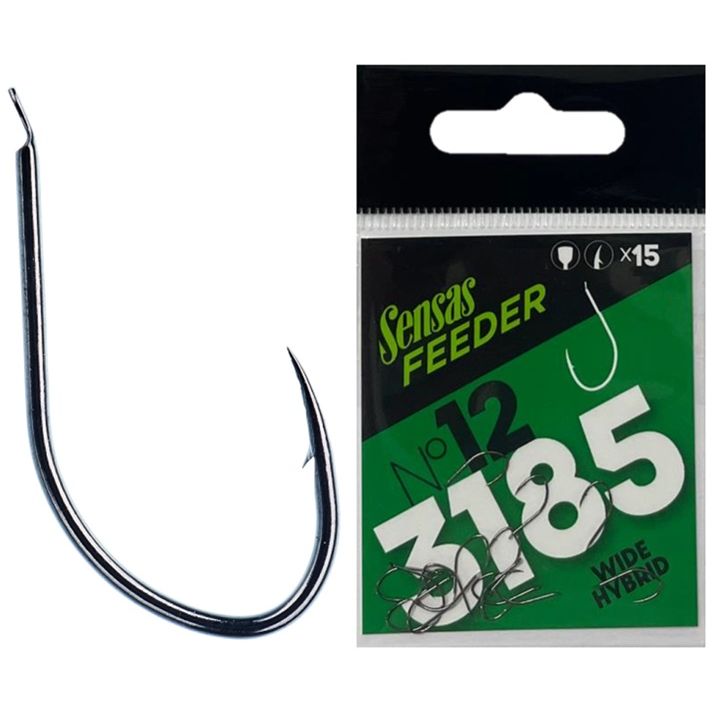 feeder hooks for fishing Sensas Feeder 3185 Wide Hybrid Feeder Hooks – MatchFishing