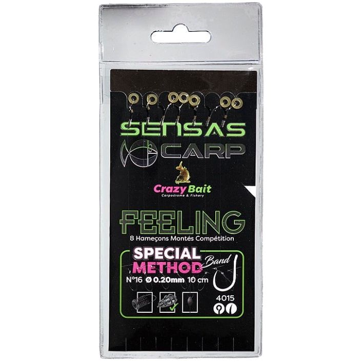 Sensas METHOD BAND 4015 HOOK TO NYLON