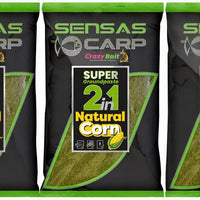 Sensas Super Groundpaste 2 in 1 Natural Corn 1kg