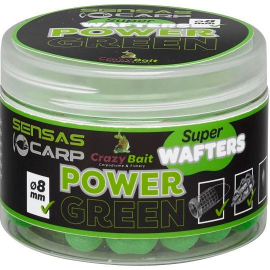 Sensas Super Wafters 8mm Power Green 60g