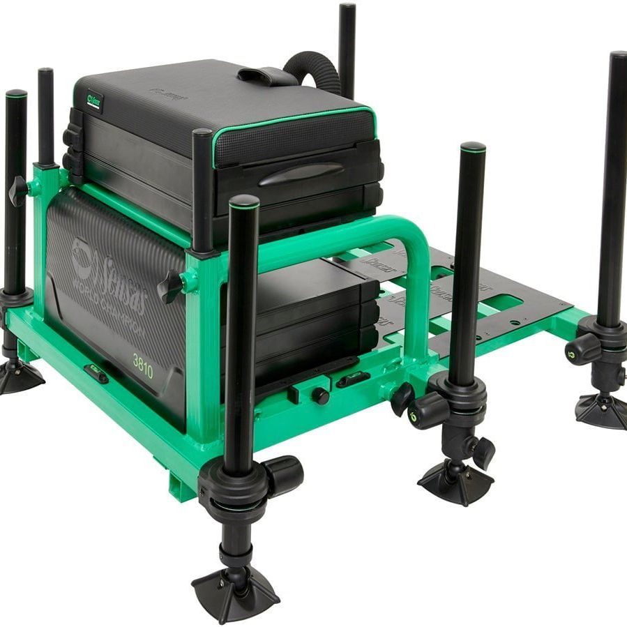 drennan fishing seat boxes Sensas World Champion 3810 Green Seat Box
