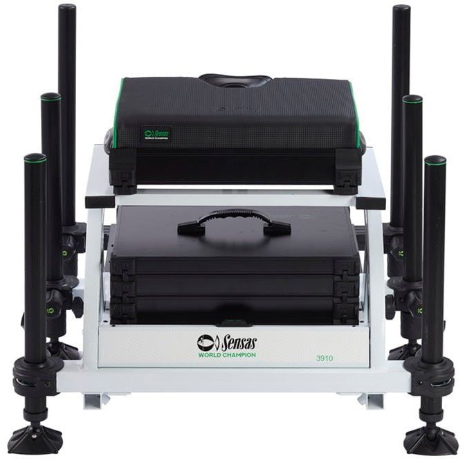 Sensas World Champion 3910 Seatbox White & Green