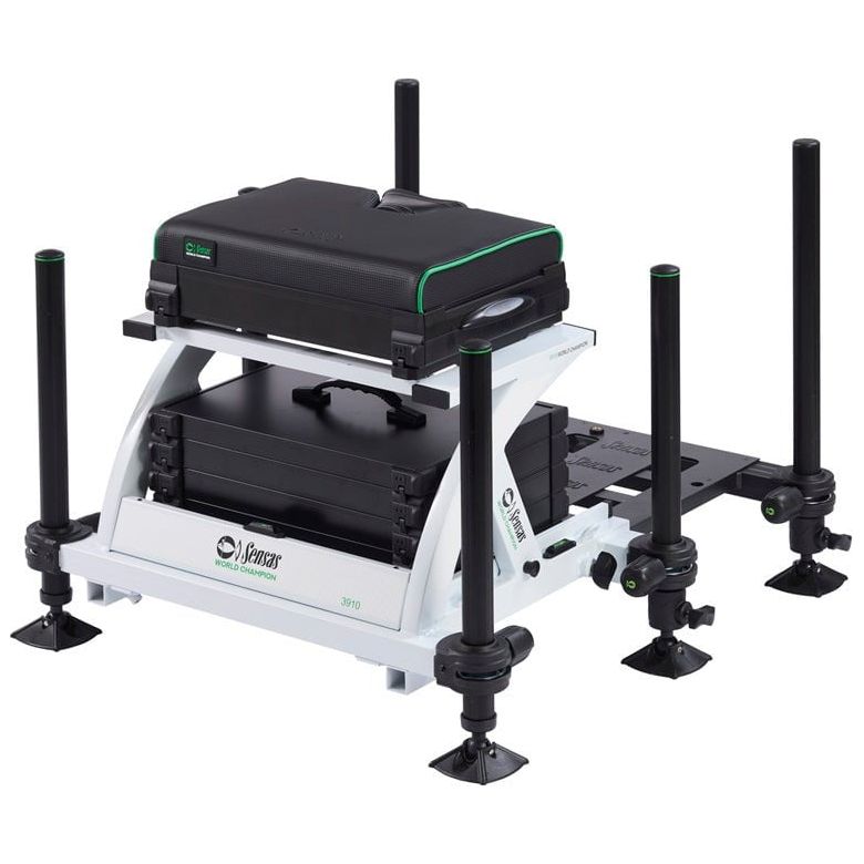 Sensas World Champion 3910 Seatbox White & Green