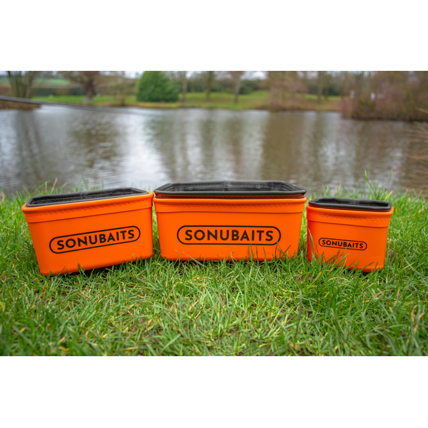 Sonubaits EVA Bait Tub & Strainer Set