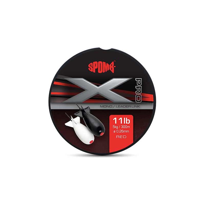 Spomb X Pro Mono 0.26mm/11lb x 300m RED