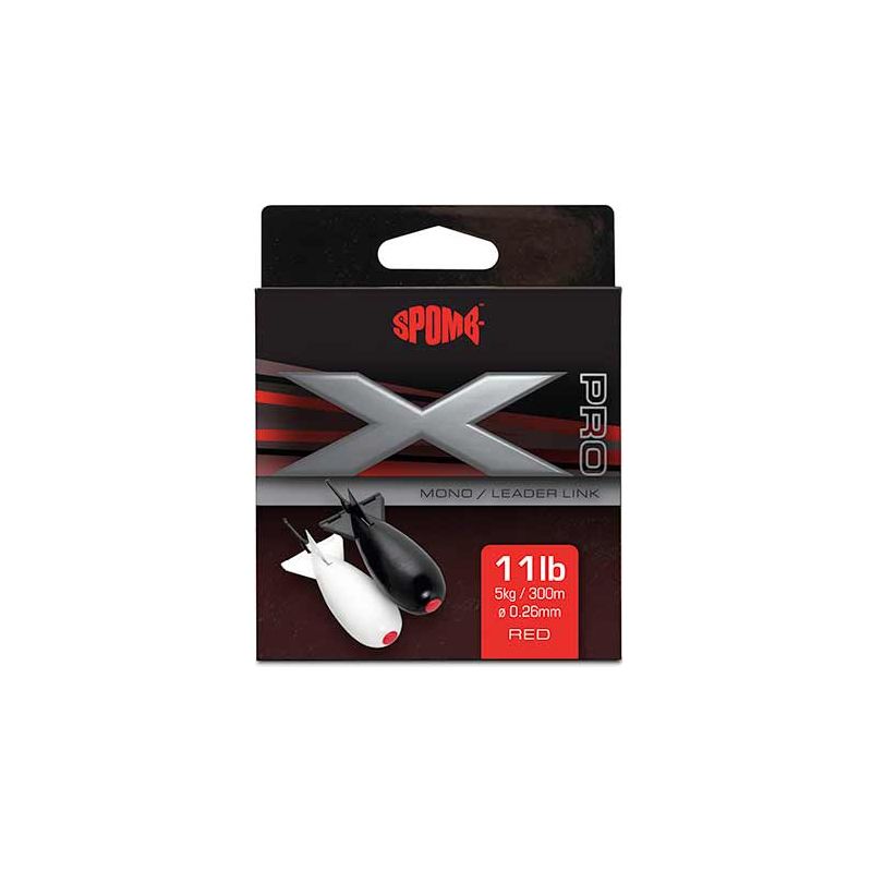 Spomb X Pro Mono 0.26mm/11lb x 300m RED
