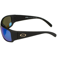 Strike King S11 Optics Okeechobee Matte Black Frame Multi Layer White Blue Mirror Gray Base Lens