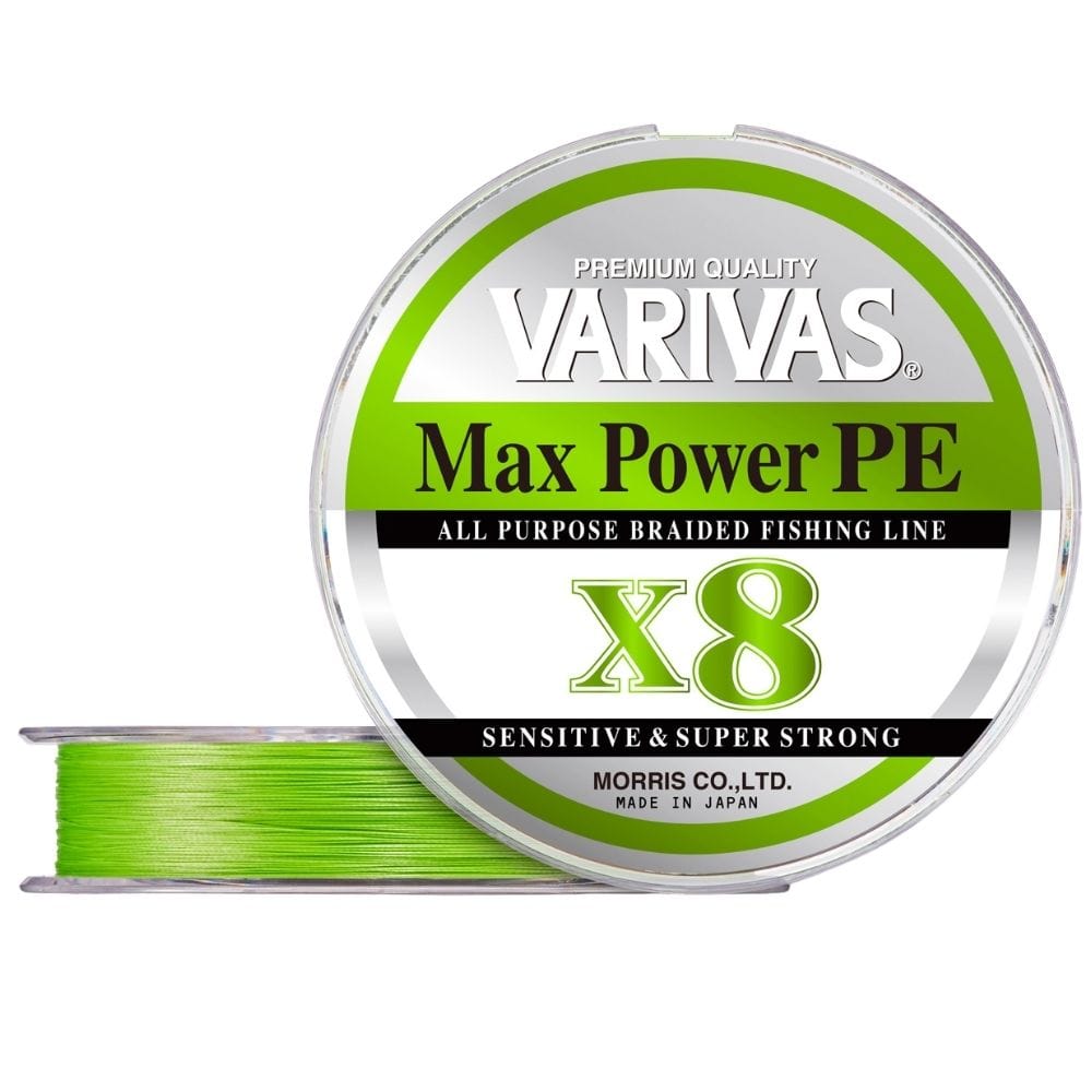 Varivas Max Power Braid X8 200m/Lime Green PE