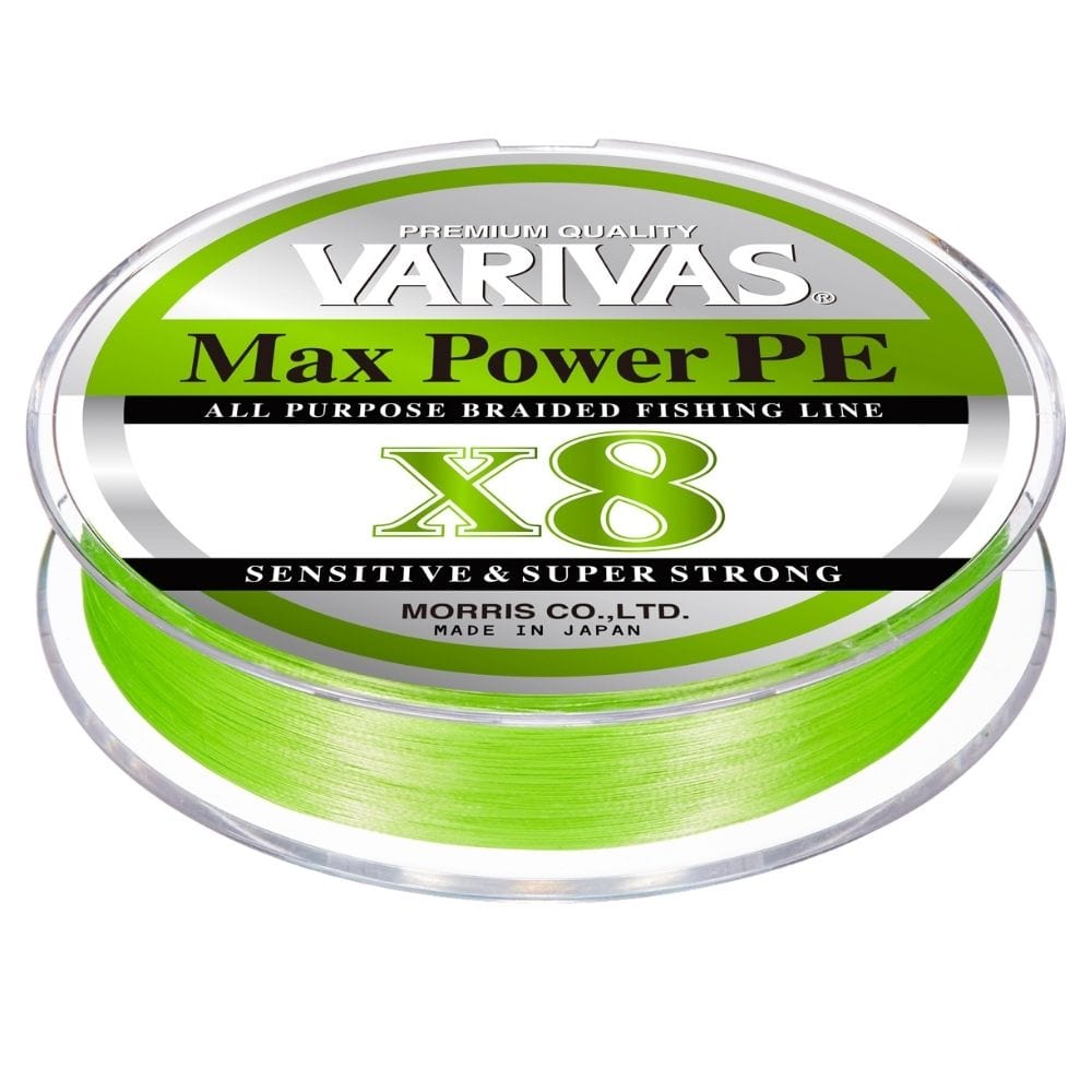 Varivas Max Power Braid X8 200m/Lime Green PE