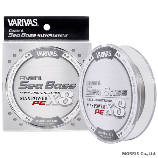 Varivas Smooth/Silky Avani Seabass Max Power Braid X8 Stealth Grey 150m PE